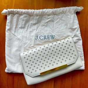 JCREW leather clutch